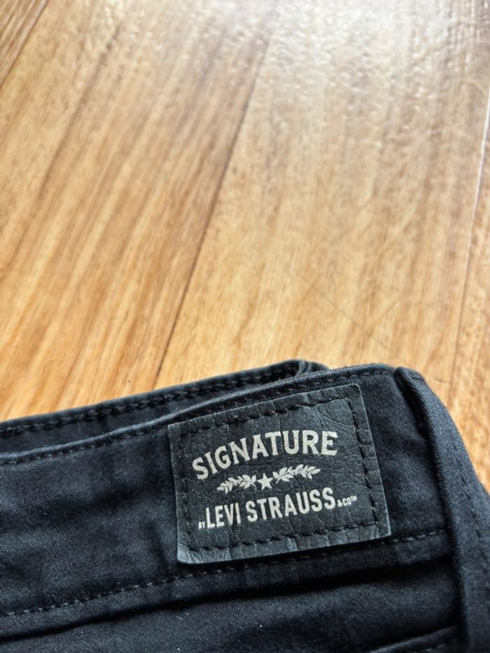 Jean femme Levi’s signature taille haute skinny noir taille 48/50 4XL/5XL L30 - photo numéro 2