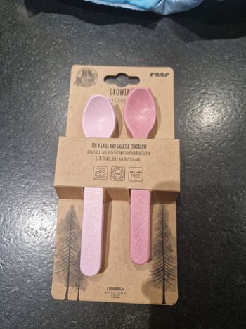 Couverts cuillères/fourchettes roses