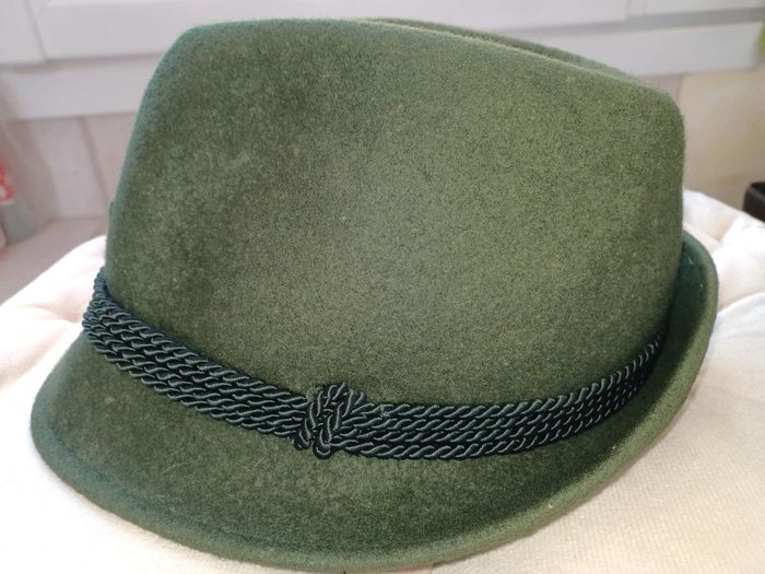 Chapeau de chasse vert foncé type tyrolien - photo numéro 4