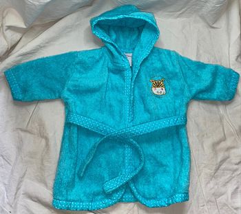 peignoir carrée blanc  12 mois