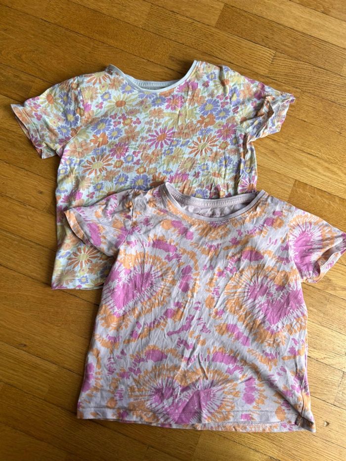 T-shirt fille 6-7 ans lot