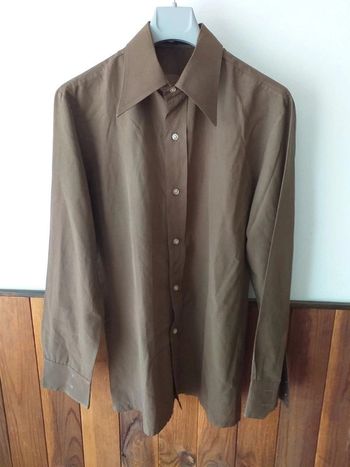 Chemise marron légère vintage
