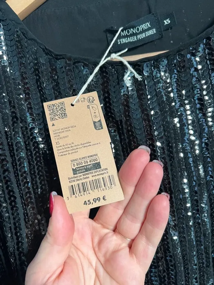 Top sequins Monoprix - photo numéro 5