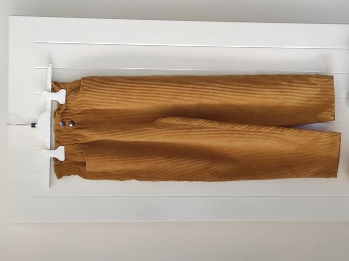 Pantalon velours fille – 10 ans | Coupe carotte 👖✨ - photo numéro 2