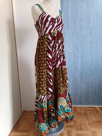 Robe longue asymétrique