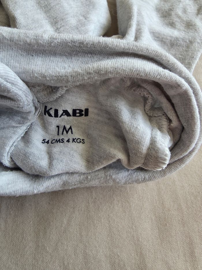 Kiabi Sous-pull Coton Gris Très bon état 1 mois 54 cm - photo numéro 3