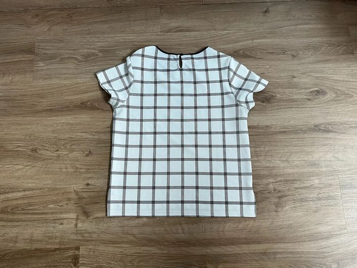Haut Pimkie collection femme à rayures couleur blanc noir très bon état - photo numéro 2
