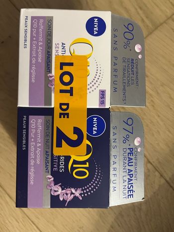 Lot de 2 crèmes Nivea (jour+ nuit)