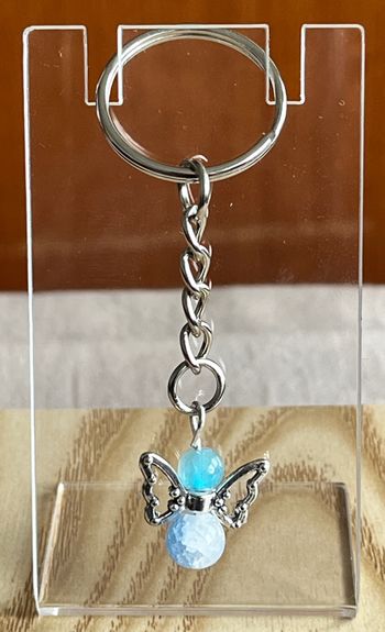 Porte clé ange  bleu