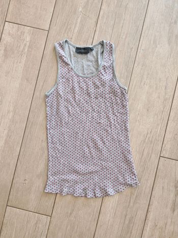 Débardeur gris à pois taille M