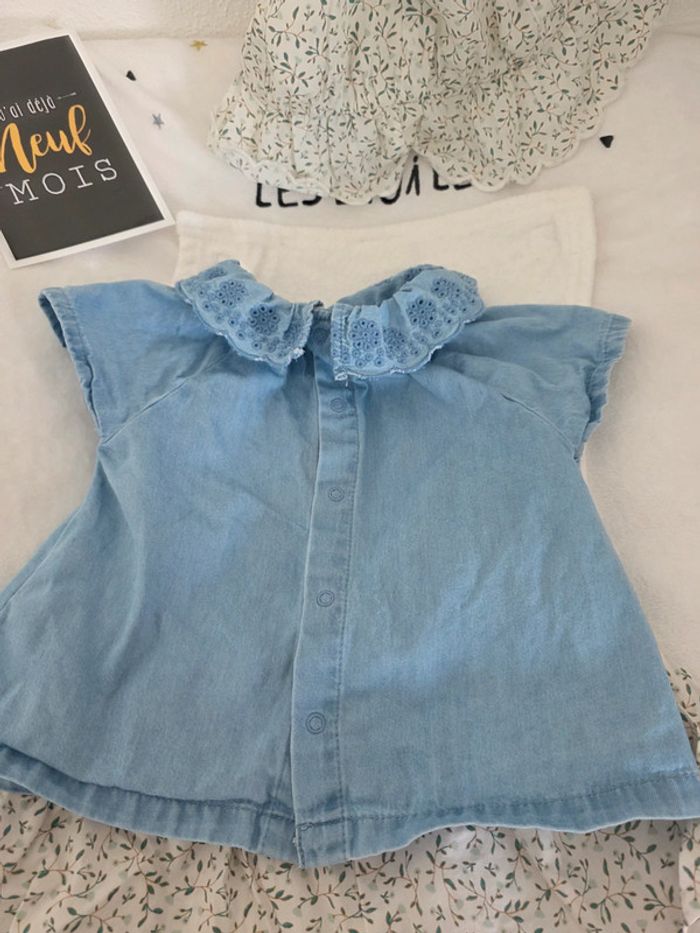 Ensemble 3 pièces bébé fille 9 mois - photo numéro 5