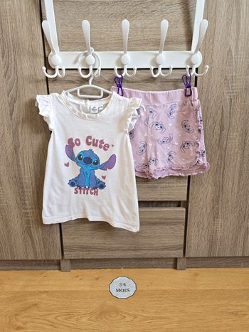 Vêtement Bébé Fille - Ensemble Stitch - Disney - 24 mois