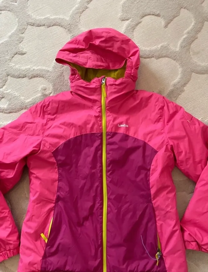 Manteau de ski manteau chaud decathlon rose polaire à l’intérieur imperméable - photo numéro 5