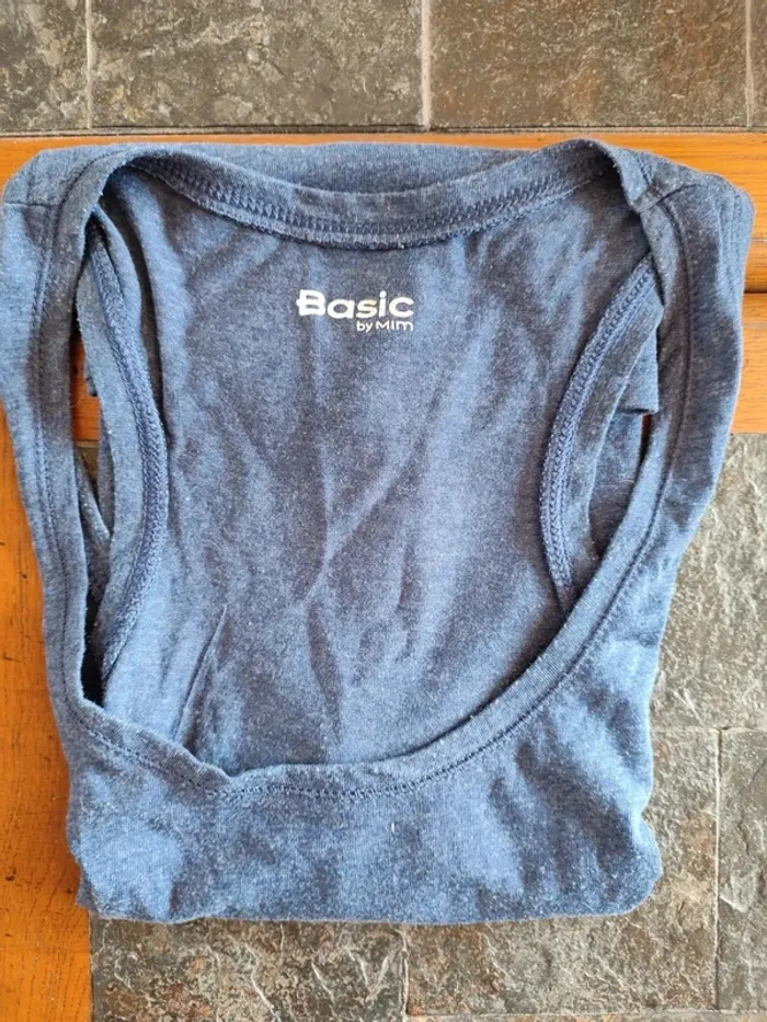 Débardeur bleu Basic by Mim - photo numéro 6