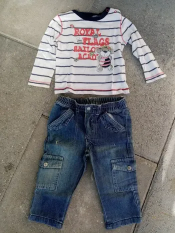 Ensemble jeans slim et t-shirt