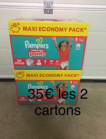 172 couches Pampers baby dry pants taille 5
