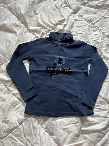 Joli col roulé bleu marine