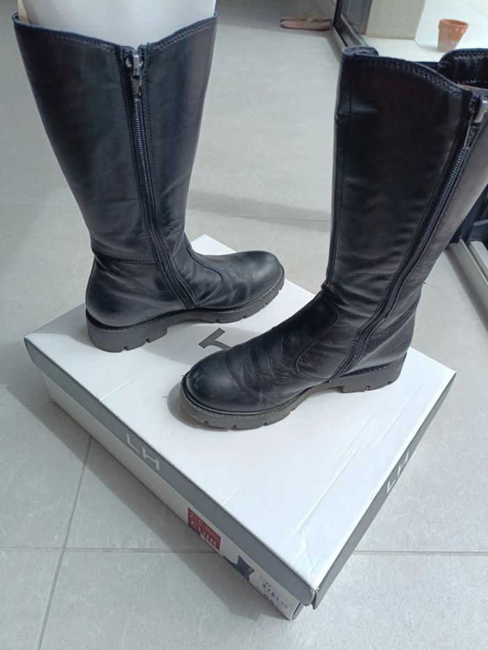 Bottes cuir fille - photo numéro 3