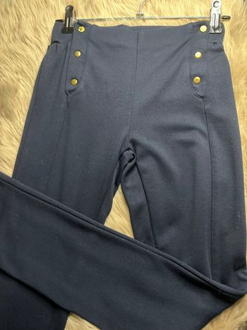 Pantalon marine élégant à boutons dorés 10 ans