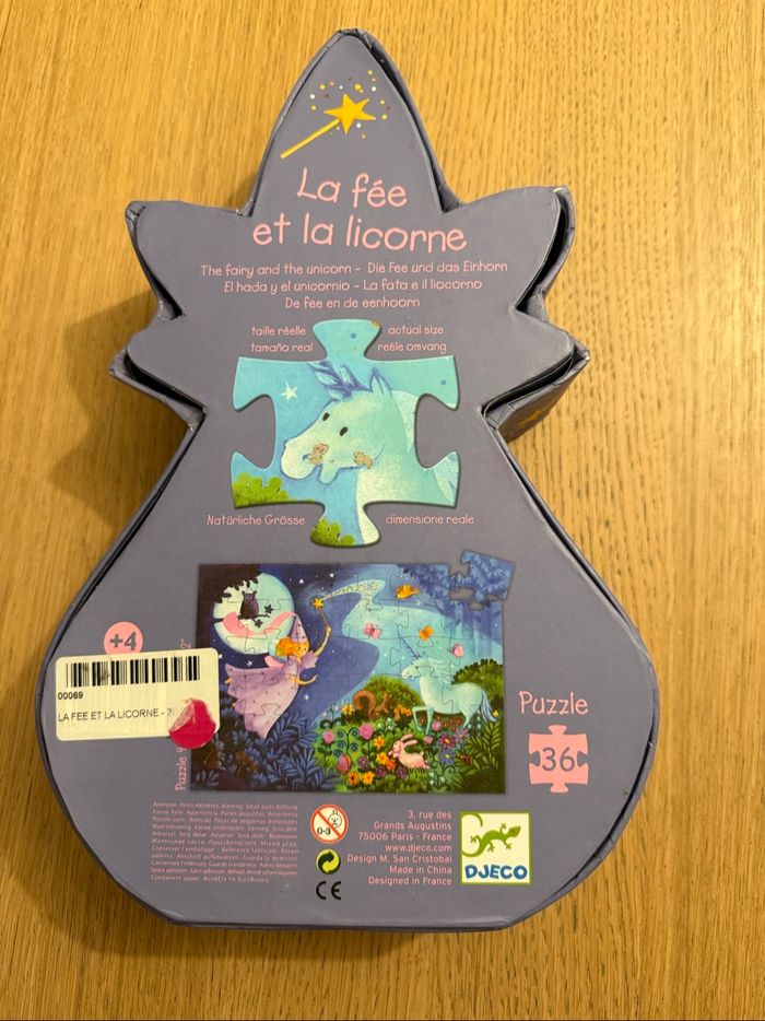 Magnifique puzzle Djeco La fée et la licorne - photo numéro 3