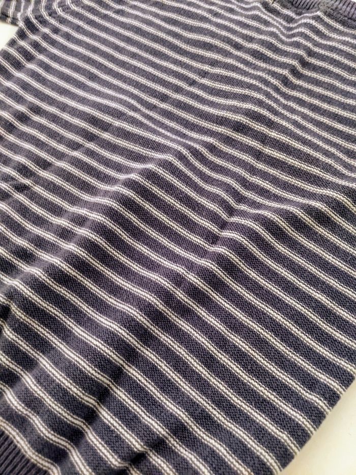 Pull fin rayé bleu jean Tape A l'oeil 18 mois 81 cm - photo numéro 3