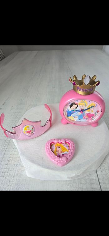 Réveil-miroir-courrone Disney Princesses 