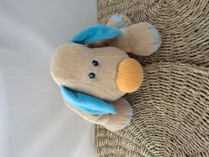 Doudou chien Bo beige bleu JOLLYMEX - photo numéro 6