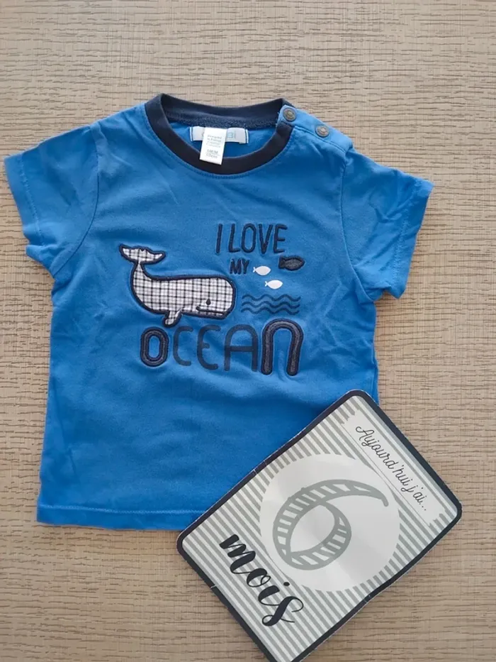 Tee shirt 6 mois / 68 cm