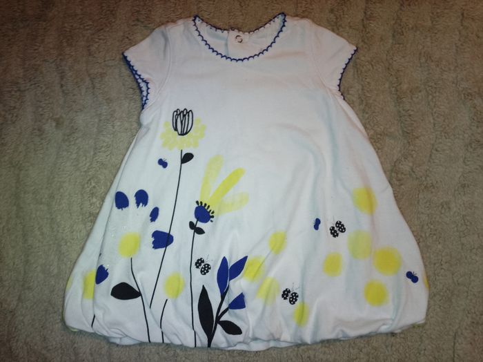 Robe boule manches courtes