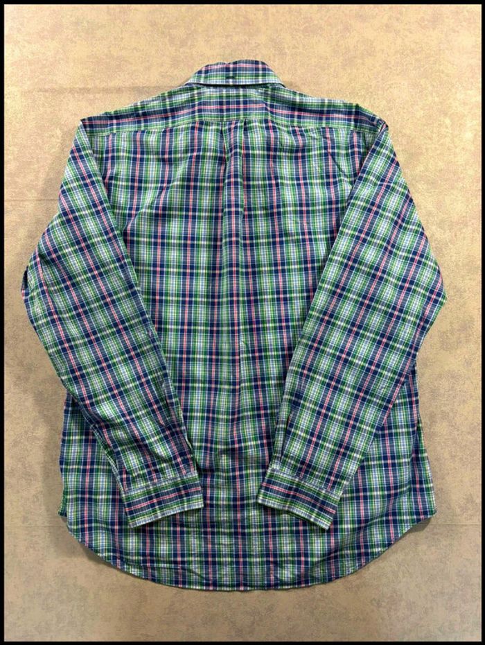 Chemise rayés Verte et violette Ralph Lauren Taille L - photo numéro 4