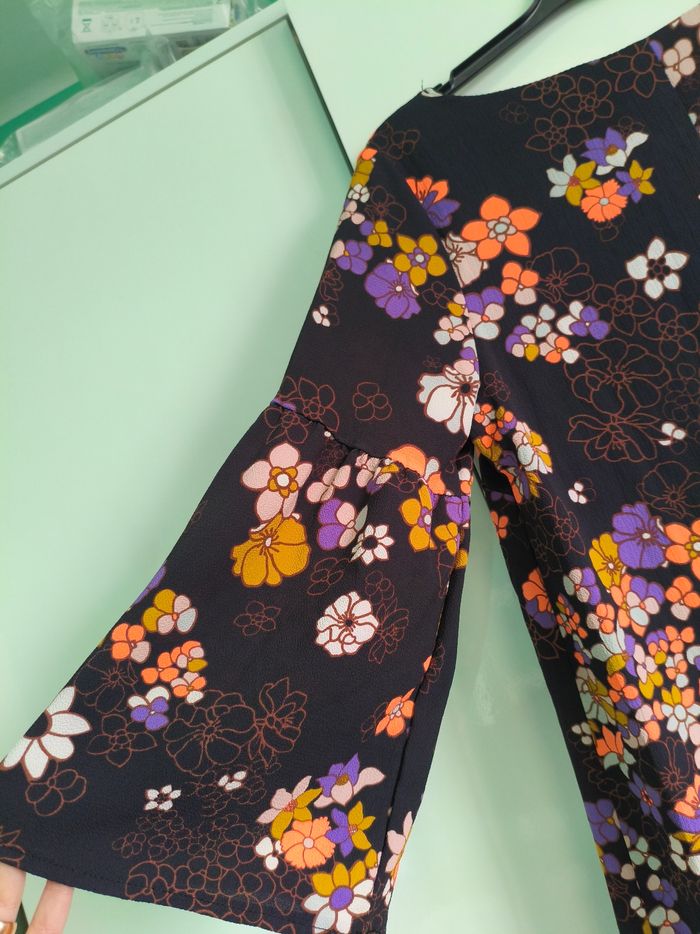 Robe fleurie noire Cache Cache – taille 42 - photo numéro 3