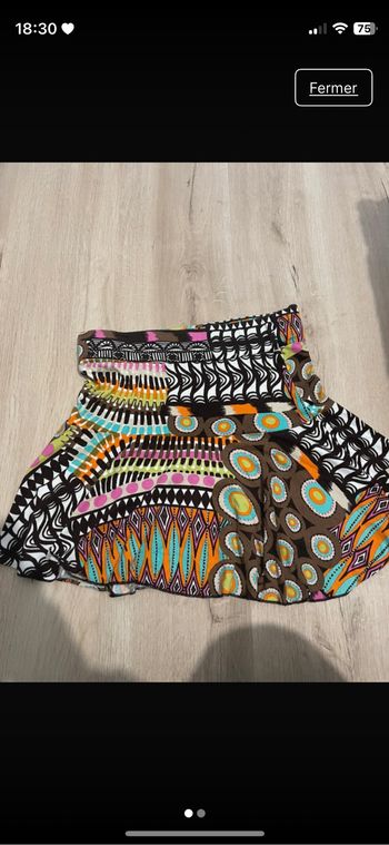 Jupe multicolore