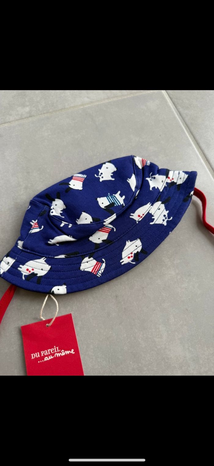 Chapeau avec ficelle 1/3 mois - photo numéro 7