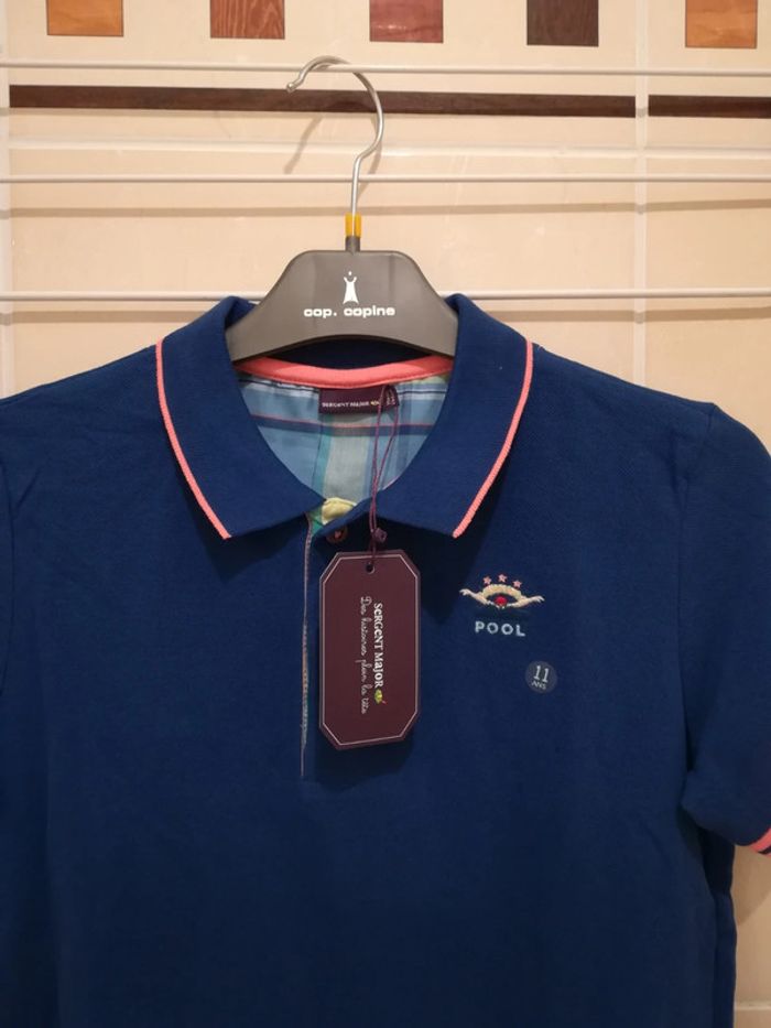 Polo sergent major Neuf Étiqueté T11 ans - V92B - photo numéro 2