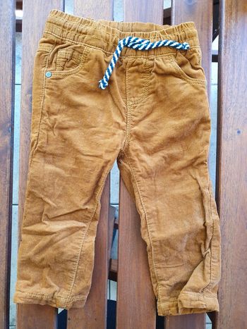 Pantalon en velours doublé neuf hiver TAO 9 mois 71 cm