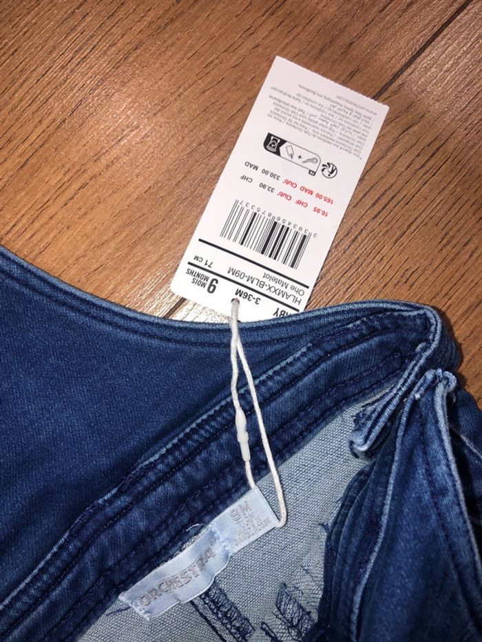 Salopette short orchestra 🌺 garçon taille 9 mois neuf avec étiquette - photo numéro 3