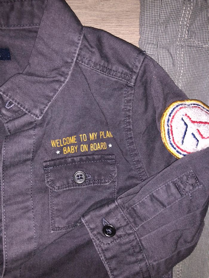 Chemise col roulé pantalon salopette - photo numéro 7