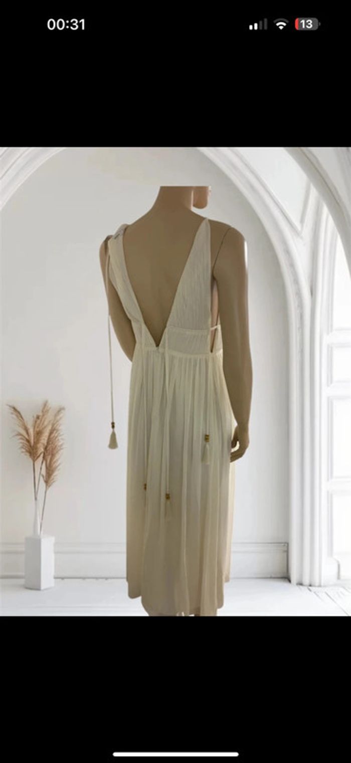 Robe beige Patrizia Pepe neuve – taille 42 élégante et fluide - photo numéro 6