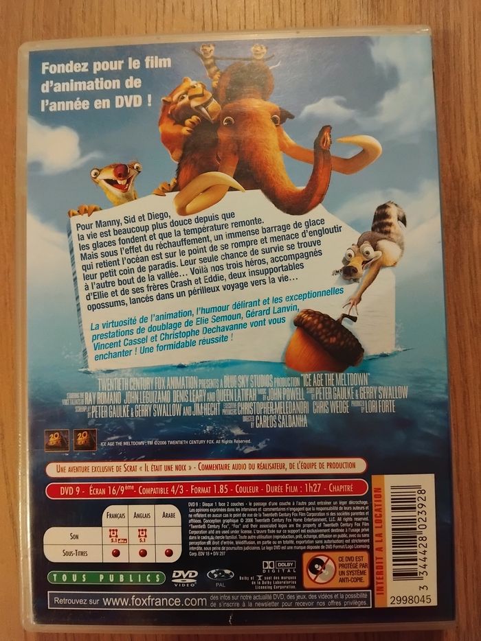 Dvd L'âge de glace 2 - photo numéro 2