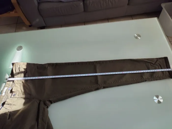 Pantalon skinny kaki femme T42 – coupe droite ajustée - photo numéro 11