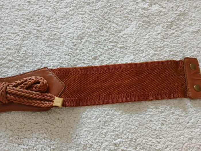 Ceinture marron élastique - photo numéro 4