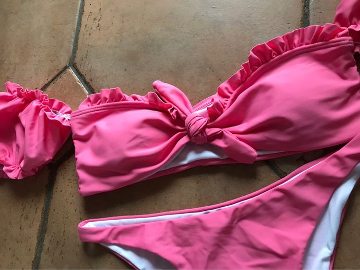 Maillot de bain rose neuf taille M - photo numéro 3