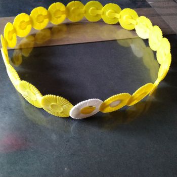 Ceinture jaune femme vintage
