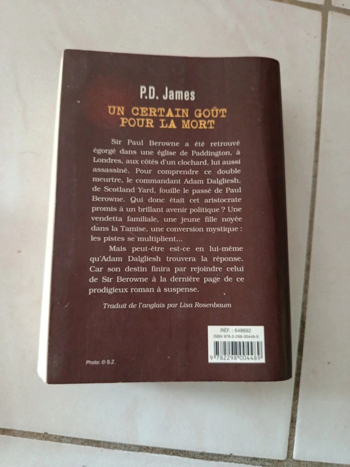 Livre Un certain goût pour la mort - photo numéro 2