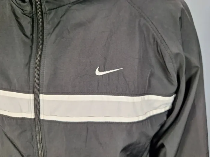 Nike Vintage Track Jacket Noire – Logo Brodé – Taille L (560) - photo numéro 3