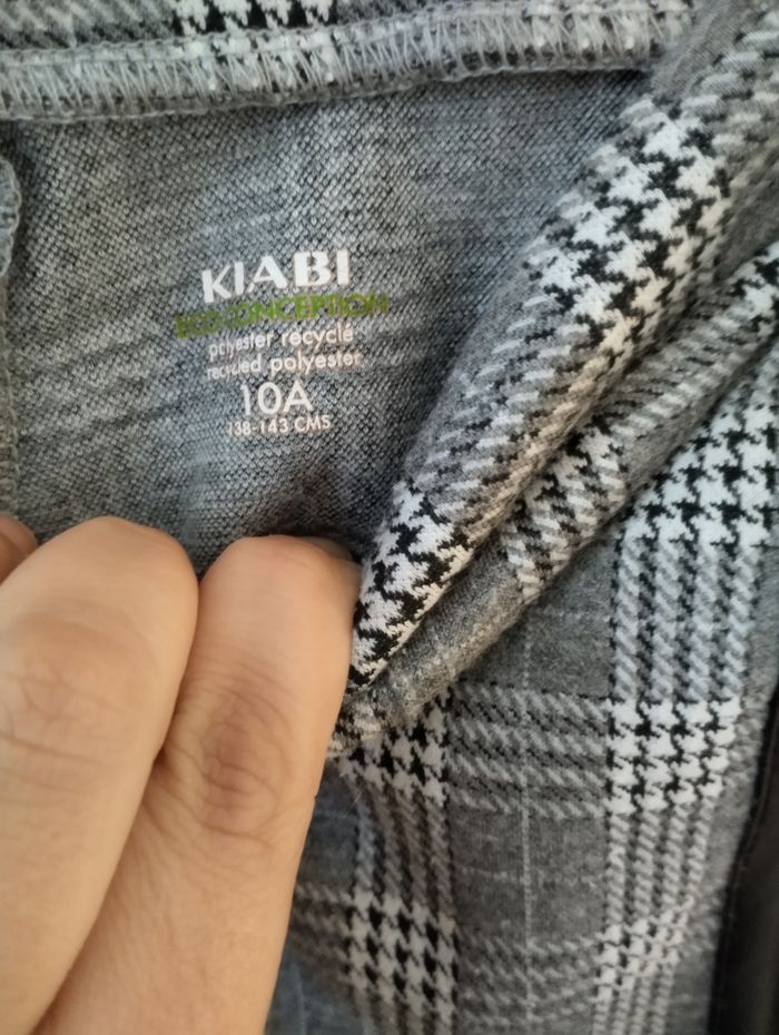 Pantalon à carreaux 10 ans - photo numéro 2