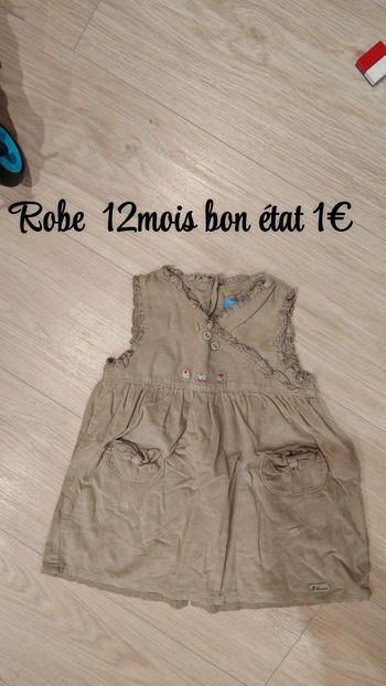 Robe marron 12mois 