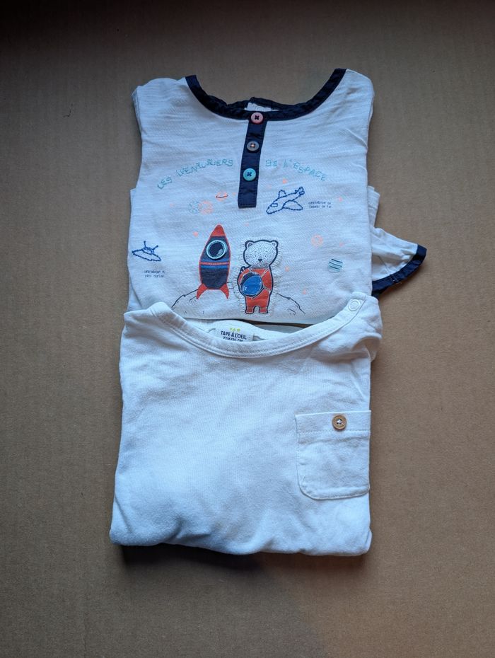 Lot 2 t-shirt manches longues