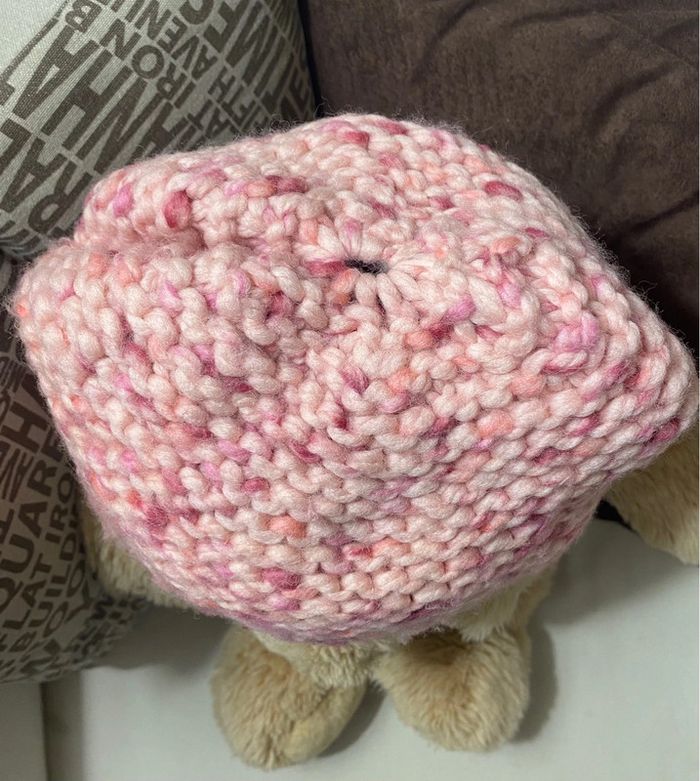 Bonnet tricoté main Taille 5-8 ans - photo numéro 7