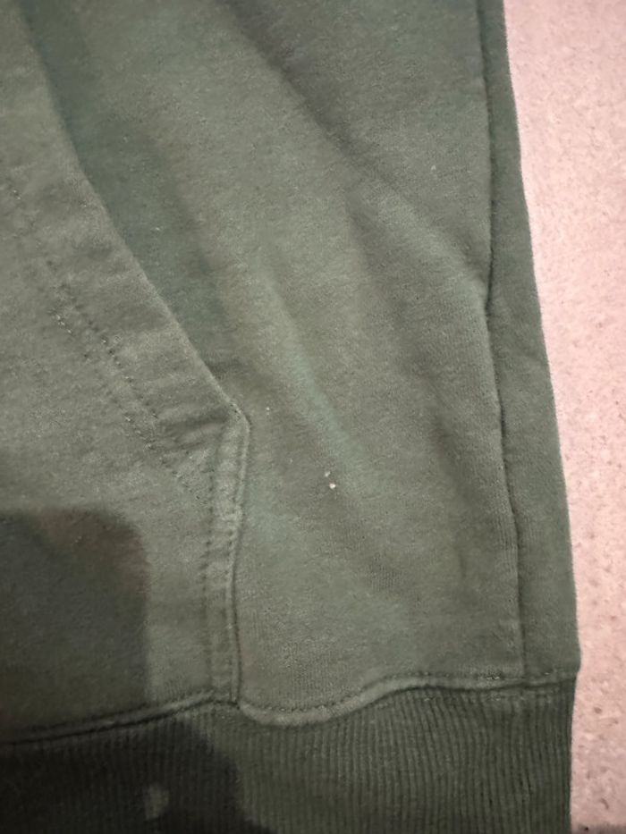 Sweat à capuche vert Stussy, bon état, taille L - photo numéro 4